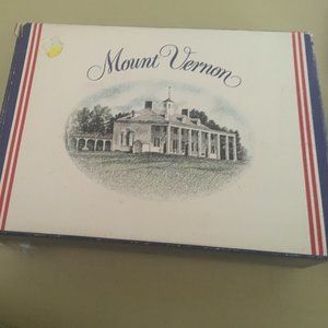 Vintage Avon Mount Vernon Cobalt Blue Plate and Soaps